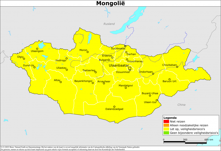 Reisadvies Mongolië | Ministerie van Buitenlandse Zaken