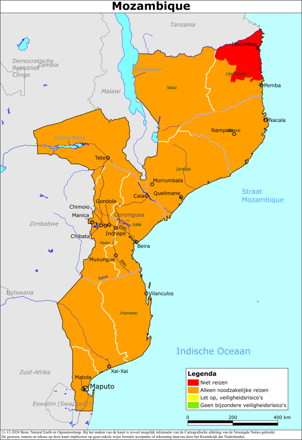 Reisadvies Mozambique | Ministerie van Buitenlandse Zaken