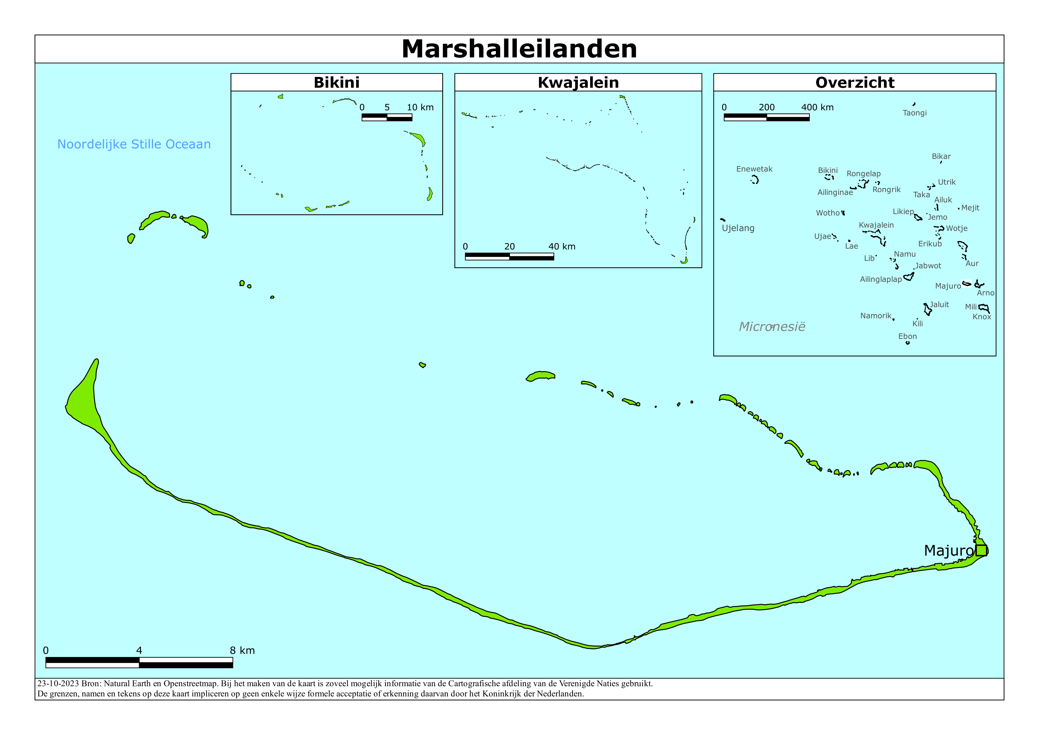 Reisadvies kaart van Marshalleilanden op 19 jan. 2026