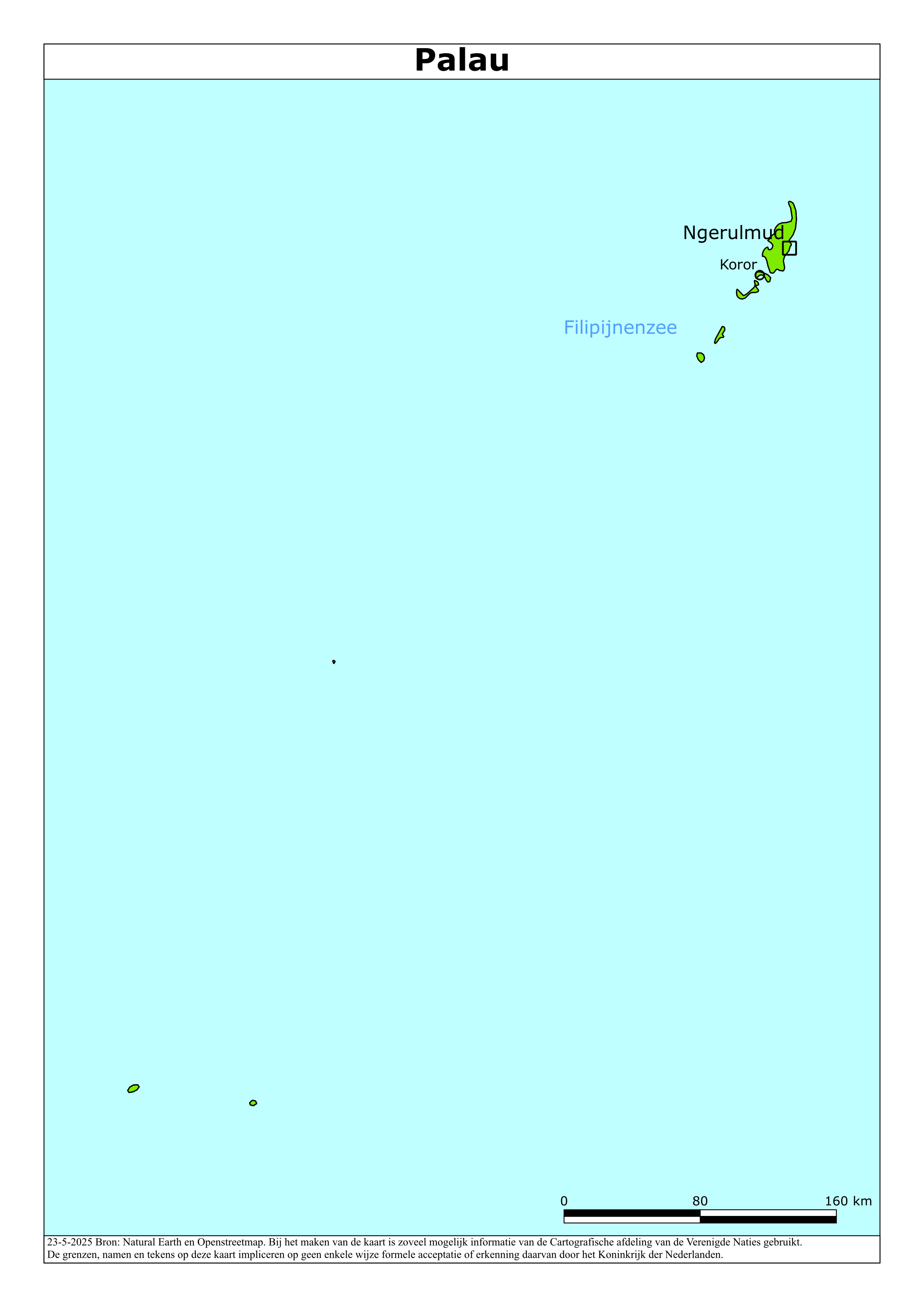 Reisadvies kaart van Palau op 19 jan. 2026