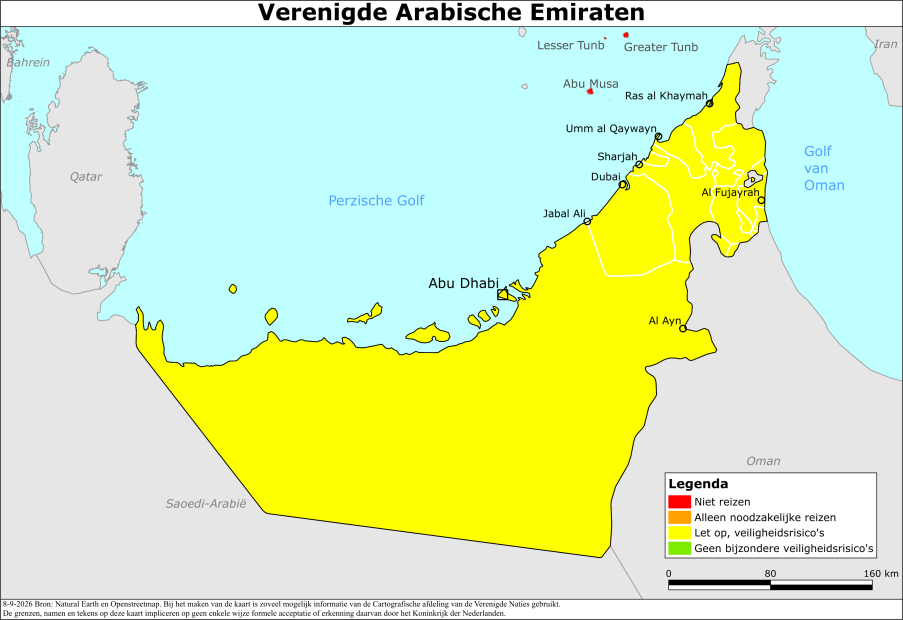 Kleurcode reisadvies verenigde-arabische-emiraten
